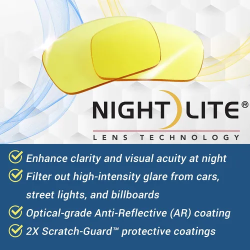 Vista 5 de Eagle Eyes NIGHT-LITE - Gafas de conducción nocturna con revestimiento antirreflectante