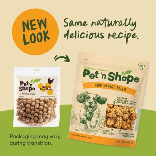Vista 3 de Pet 'n Shape Chik 'n Rice Balls - Golosinas para perros - 1 libra