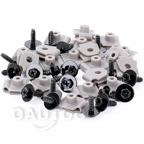 Vista 2 de Tuerca de retención de parachoques delantero con kit de tornillos C274-50-133, 9CF6-00-516B para Mazda Mazda 2 3 5 6 CX-3 CX-30 CX-5 CX-50 CX-7 CX-9