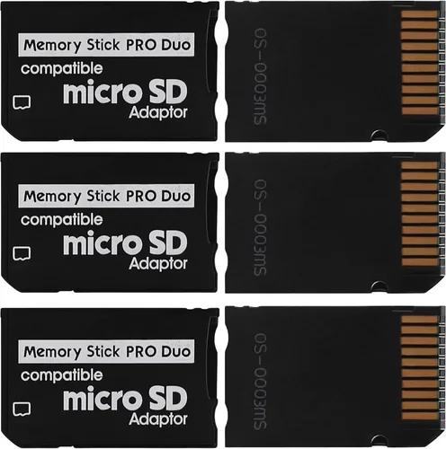 Vista 8 de Adaptador Memory Stick Pro Duo - Tarjeta Micro SD a MagicGate para PSP, cámara Adaptador Micro SD para PSP 1000/2000/3000, Sony Cyber-Shot
