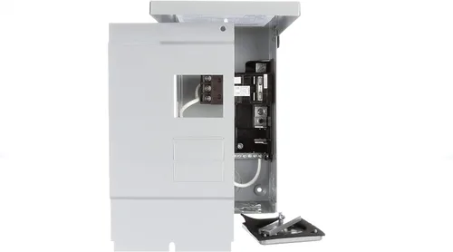 Vista 2 de Siemens W0408L1125SPA50 125 Amp 4 espacios 8 circuitos panel principal de cierre exterior para spa con GFCI de 50 Amp