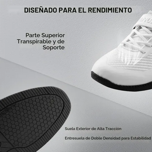 Vista 5 de MANUEKLEAR Professional Training Squat Shoes Blanco brillante