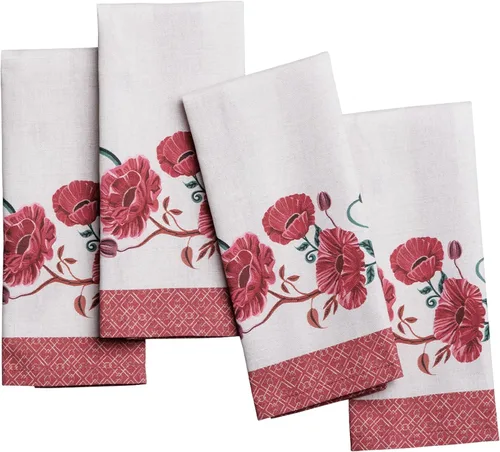 Vista 21 de Maison d' Hermine Juego de 4 servilletas de tela 100% algodón, suaves y duraderas, servilletas cuadradas reutilizables para uso diario, lavables