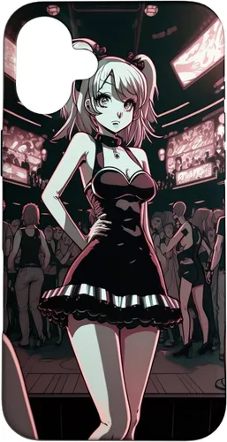 Vista 21 de Funda de dibujos animados para iPhone 11 Sexy Japonesa Gótica Chica Gótica Anime