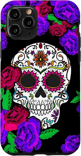 Vista 29 de Funda de regalo mexicana para iPhone 17, diseño de calavera de azúcar