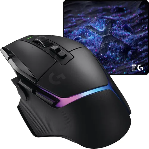Vista 15 de Logitech G 502 X Lightspeed - Mouse inalámbrico para juegos + alfombrilla de mouse de carga inalámbrica Powerplay 2, color negro