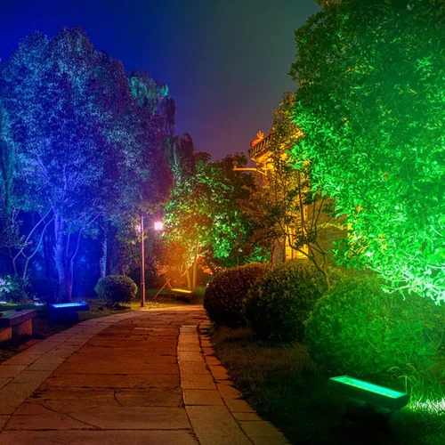Vista 6 de 144W RGBW LED Luz de inundación de lavado de pared para edificios históricos, paisajismo, restaurantes, cajas de iluminación, tiendas minoristas