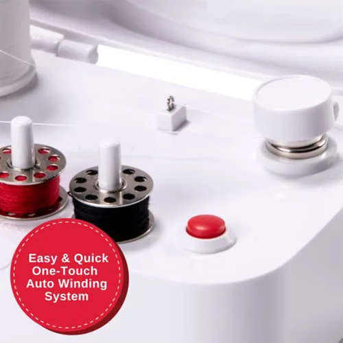 Vista 3 de SINGER Bobinadora portátil Máquina de bobinado de bobina compacta y fácil de usar con apagado automático Compatible con bobinas de clase 15 y 15J