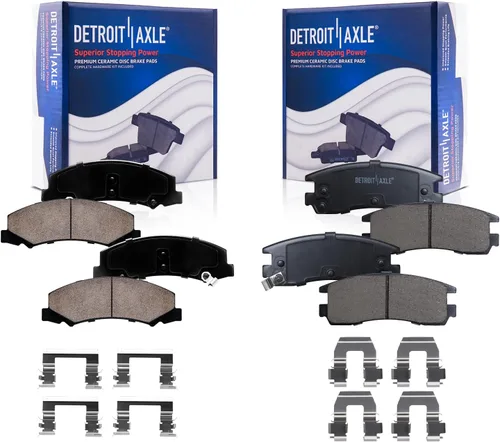 Vista 34 de Detroit Axle - Kit de freno delantero para Ford 2000-2005 Excursion 1999-2004 F-250 F-350 Super Duty Pinza de freno de disco con soporte Pastillas