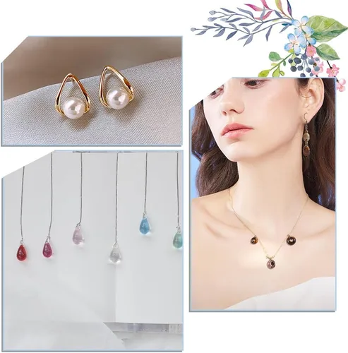Vista 7 de PH PandaHall Anillos de salto abiertos triangulares, 1600 unidades, 5 colores, conectores colgantes de hierro a granel para aretes, pulseras