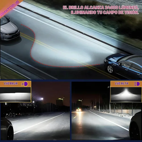 Vista 6 de Compatible con DODGE RAM 1500 2500 3500 2003 2004 2005 Bombilla de luz 9007/hb5 haz alto Luz baja, Paquete de 4