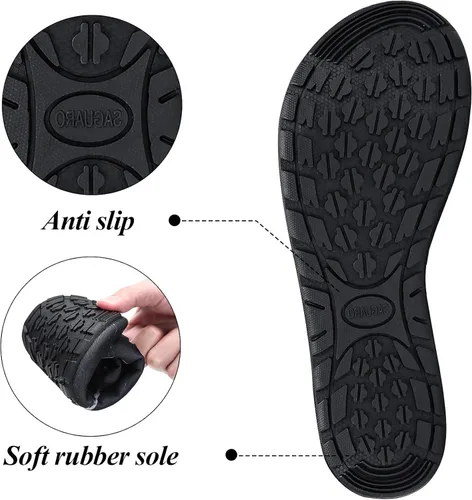 Vista 6 de Zapatos de agua para hombre y mujer de secado rápido para playa piscina natación buceo surf deportes acuáticos caminar yoga Mármol y negro