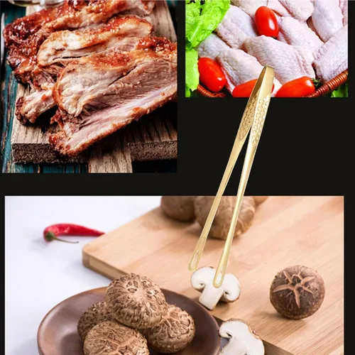 Vista 4 de 2 pinzas de barbacoa (11 pulgadas y 9.45 pulgadas) – Herramientas coreanas para barbacoa y parrilla, pinzas de cocina, acero inoxidable resistente