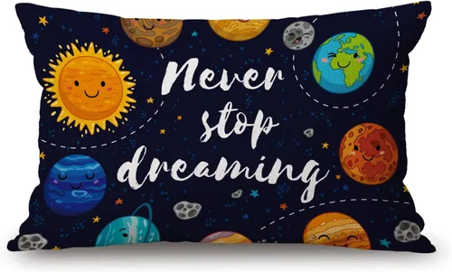 Vista 73 de Fundas de almohada de 12 x 20 pulgadas, decoración rústica de granja, sé feliz, fundas de almohada de algodón y lino, citas inspiracionales con Jcp20