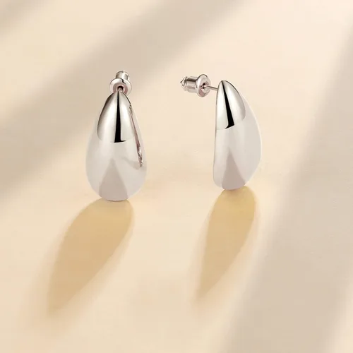 Vista 5 de Aretes de aro gruesos de oro para mujer, chapados en oro de 14 quilates, aretes de aro triple, hipoalergénicos, a la moda, aretes de aro gruesos