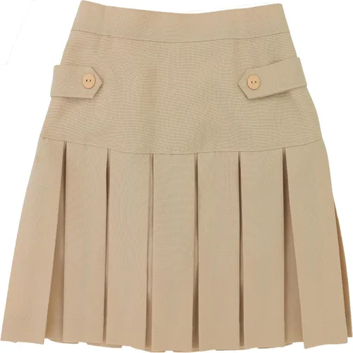 Vista 9 de ToBeInStyle Falda Uniforme Niña Negro - Laterales de botón
