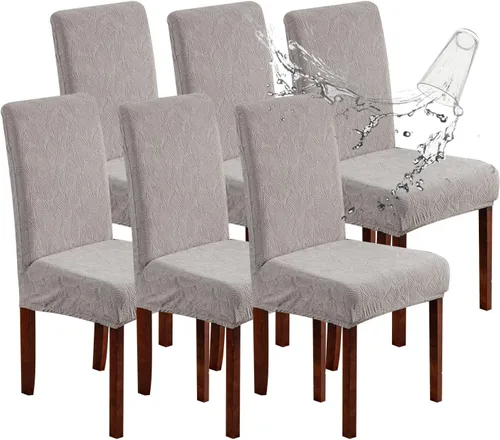 Vista 79 de Fundas impermeables para sillas de comedor, fundas elásticas para sillas Parsons, para comedor, cocina, funda protectora para silla de comedor
