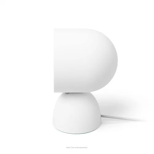 Vista 3 de Google Nest Cam Stand - Soporte de mesa con cable para Nest Cam (batería) solamente - Nieve