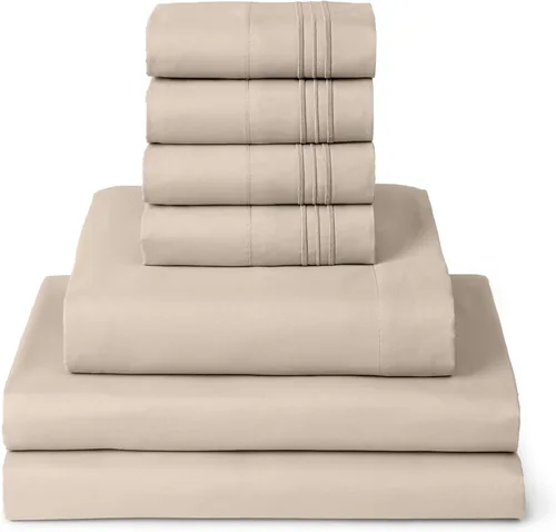 Vista 46 de Mellanni Juego de sábanas Twin XL - Juego de ropa de cama de 4 piezas de la colección icónica, (incluyendo 2 fundas de almohada), bolsillo profundo