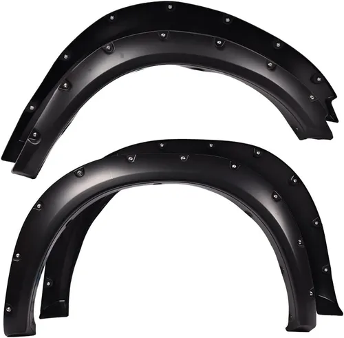 Vista 9 de PIT66 Guardabarros, compatibles con modelos Dodge Dakota Crew Cab 2005-2011 compatibles con Ram Dakota Crew Cab Pickup 2011 Smooth Matte Wheel