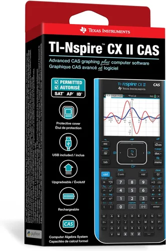 Vista 8 de Texas Instruments TI-Nspire CX II CAS - Calculadora gráfica Pantalla a color, 8 aplicaciones integradas, programación Python, software incluido