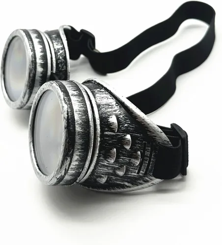 Vista 5 de Nueva venta Vintage Steampunk Gafas Gafas de científico loco para disfraces de Cosplay