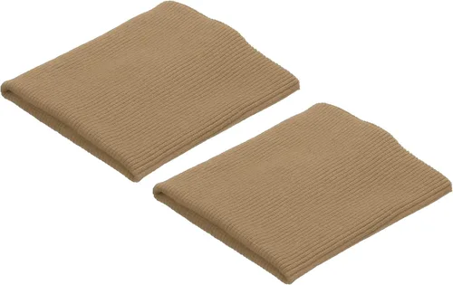 Vista 37 de MECCANIXITY Puños elásticos con bordes acanalados de 4 x 3.5 pulgadas, tela de algodón, cinta elástica para coser, color negro, 1 par