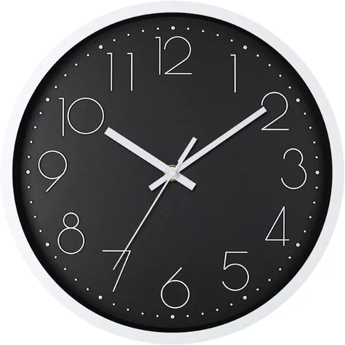 Vista 17 de Reloj de pared, relojes de pared de cocina, reloj silencioso redondo, clásico, funciona con pilas, diseño moderno y estilo para sala de estar