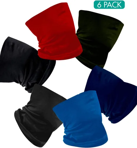 Vista 37 de Máscara facial con protección contra el polvo, aerosoles UV, reutilizable, lavable, polaina para el cuello