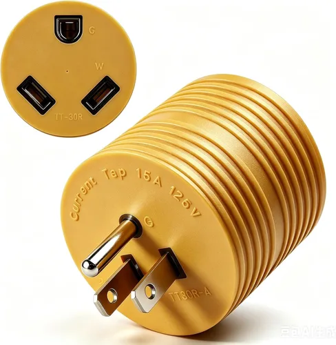 Vista 13 de Adaptador RV de 30 amperios a 110, enchufe de alimentación NEMA 5-15P NEMA 5-15P a L5-30R