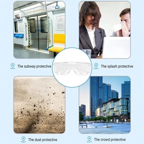 Vista 8 de Gafas de protección a prueba de niebla gafas transparentes de protección de lentes transparentes