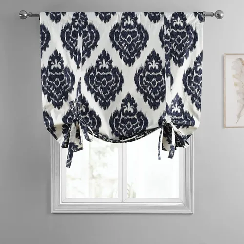 Vista 3 de HPD Half Price Drapes Ikat - Cortinas enrollables para oscurecer la habitación, 46 x 63 pulgadas, cortina enrollable de algodón para ventana de sala