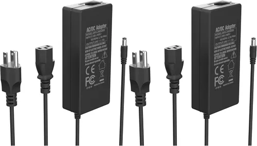 Vista 9 de PAUTIX - Adaptador de fuente de alimentación de 24V CC 24V 2A 48W Transformador de controlador LED de bajo voltaje con enchufe US de 5.5 x 2.1mm