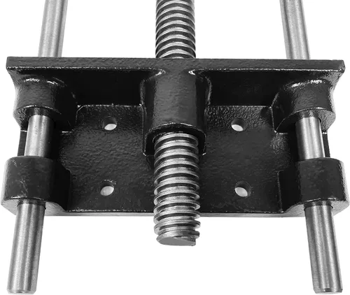 Vista 4 de HFS(R) Tornillo de banco para carpintería, tornillo de banco de rosca frontal resistente para banco de trabajo, cromado, pata de tornillo