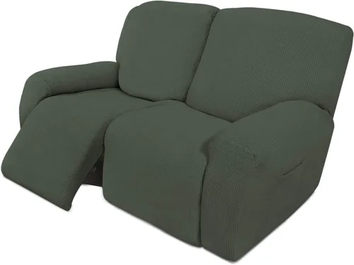 Vista 116 de Easy-Going Funda Elástica para Sofá Reclinable Cobertor de Sofá 4 Piezas Protector de Muebles Sofá Suave con Fondo Elástico Poliéster Spandex Tela