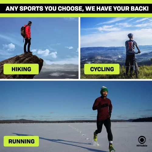 Vista 7 de Cinturón de triatlón para carreras de triatlón para corredores, soporte de números con bolsa y bucles de gel