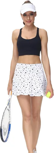 Vista 4 de Millie Rose - Faldas de tenis Bonita falda de golf Falda de pickleball de cintura alta con pantalones cortos y bolsillo para pelota