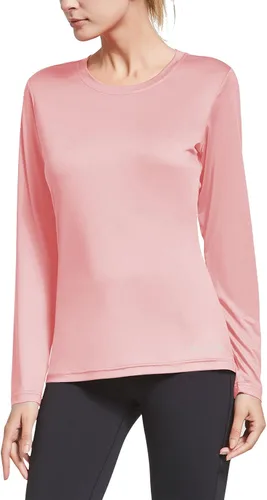 Vista 2 de BALEAF Women's Long Sleeve Running Shirts Workout Tops Athletic Active Quick Dry Soft Lightweight