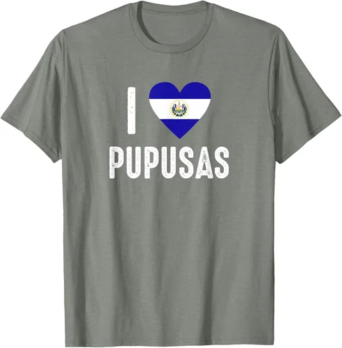 Vista 68 de Camiseta I Love Pupusa from El Salvador