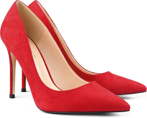 Vista 14 de COLETER Zapatos de vestir con punta puntiaguda de 4 pulgadas para mujer 02 negro