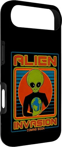 Vista 71 de Funda para iPhone 13 Pro Max Alien Invasion 1984 Tech Noir Distopía