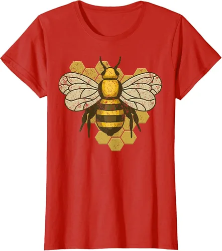 Vista 61 de Retro Beekeeper Beekeeper Honey Bumblebee Vintage Saves Bees T-Shirt Asphalt Grey