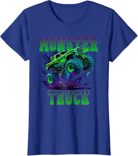 Vista 10 de Camiseta Monster Truck 4x4, Negro