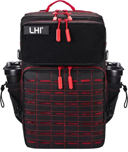Vista 17 de LHI - Mochila táctica militar para hombre, 25/45 L, mochila grande Molle del ejército, mochila de asalto de 3 días, para senderismo