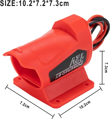 Vista 6 de Adaptador de batería para Power Wheel para batería Milwaukee 12V M12 con fusible calibre 14 para camión de montar DIY, robótica, juguetes RC
