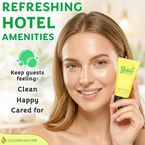 Vista 5 de Champú de hotel tamaño viaje a granel - Jasmine, 0.7 fl oz, 100 PK - Deleita a tus invitados con champú calmante y refrescante - Artículos
