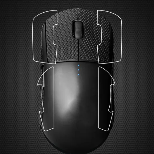 Vista 3 de MTLDOIK Cinta de agarre antideslizante para mouse inalámbrico para juegos, negro, 0.787 in