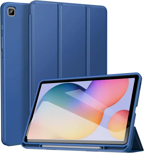 Vista 10 de ZtotopCases Funda para Galaxy Tab S6 Lite de 10.4 pulgadas 2024/2022/2020 con soporte para bolígrafo, función de encendido y apagado automático Negro