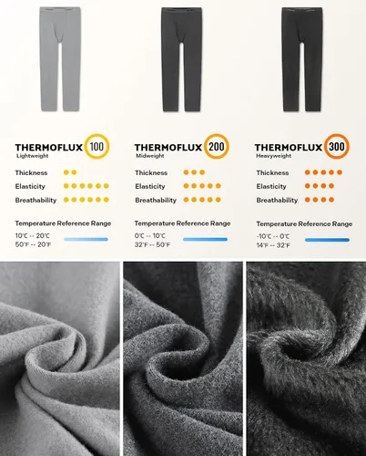Vista 2 de LAPASA Men's Thermal Underwear Bottom Long Johns Pants Base Layer Lightweight Midweight Heavyweight Cold Weather M10M25M56