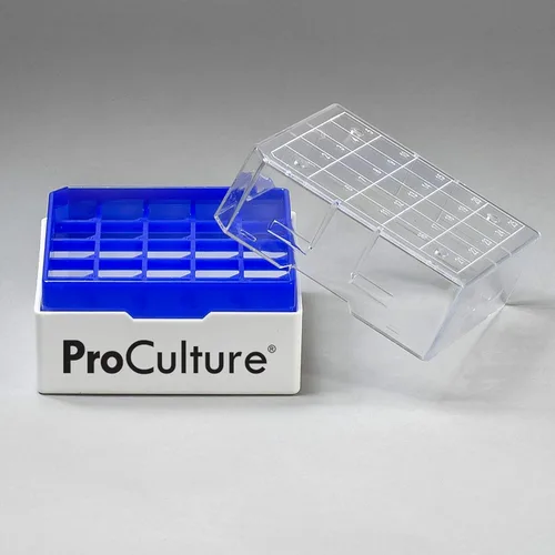Vista 2 de SP Bel-Art ProCulture - Caja de almacenamiento de viales criogénicos; 25 lugares, para viales de 0.0-0.1 fl oz (paquete de 8) (F18849-0000)